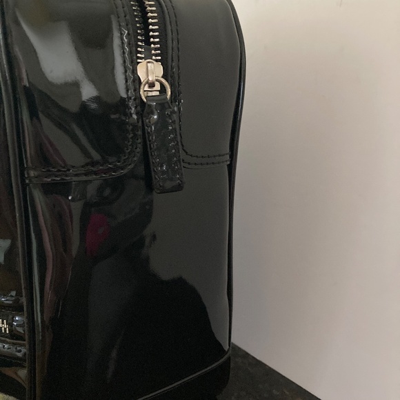 Calvin Klein Black Patent Leather Double Handle Handbag/EUC!/REDUCED PRICE! - Picture 6 of 14